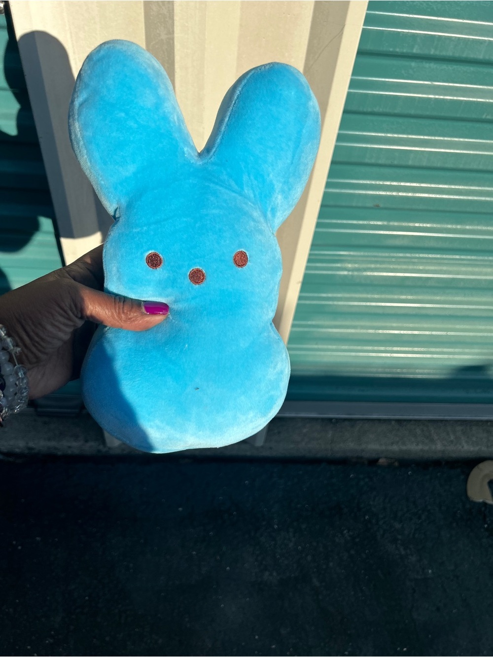 Blue Plush Bunny Stuffed Animal for Kids
